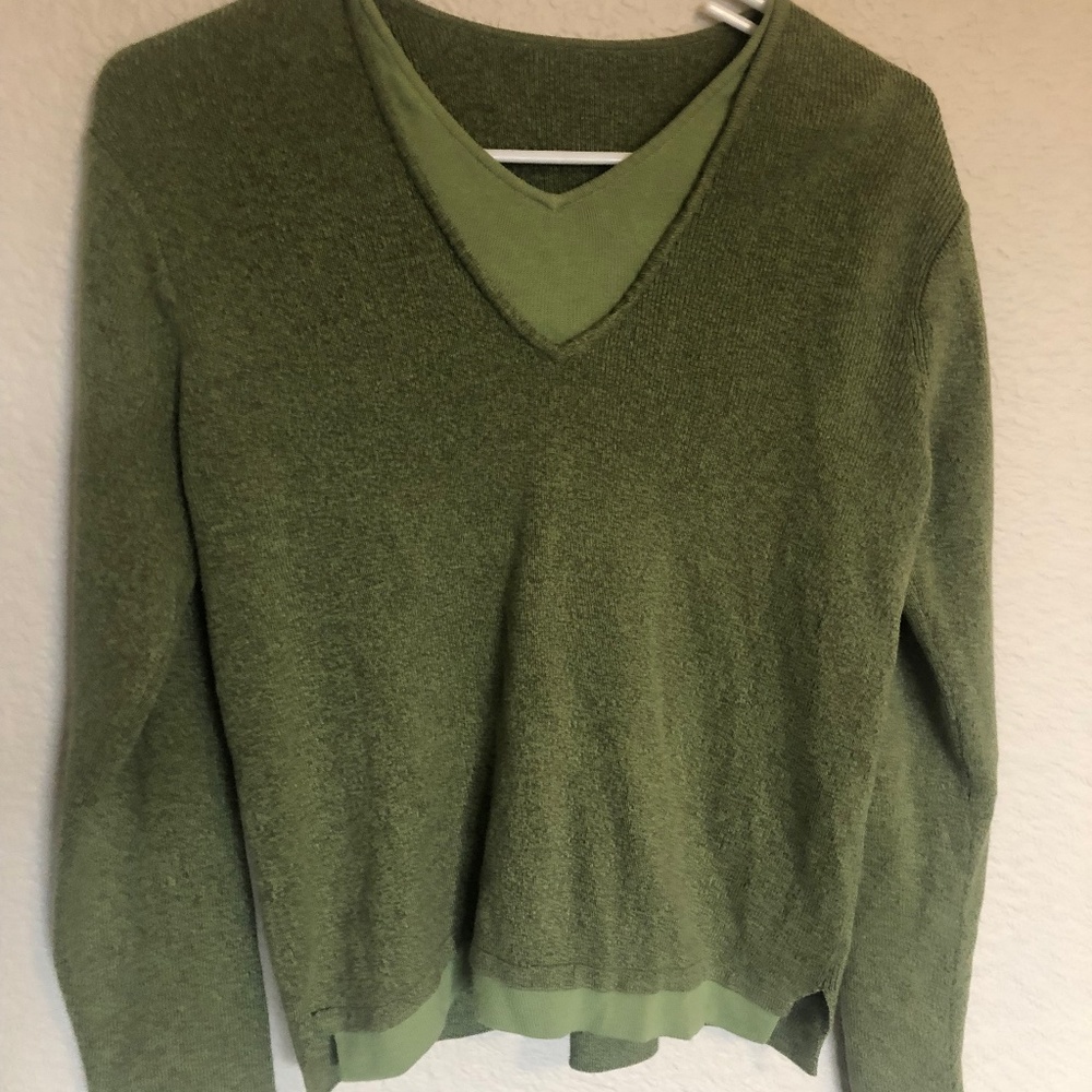 Layered Green Sweater